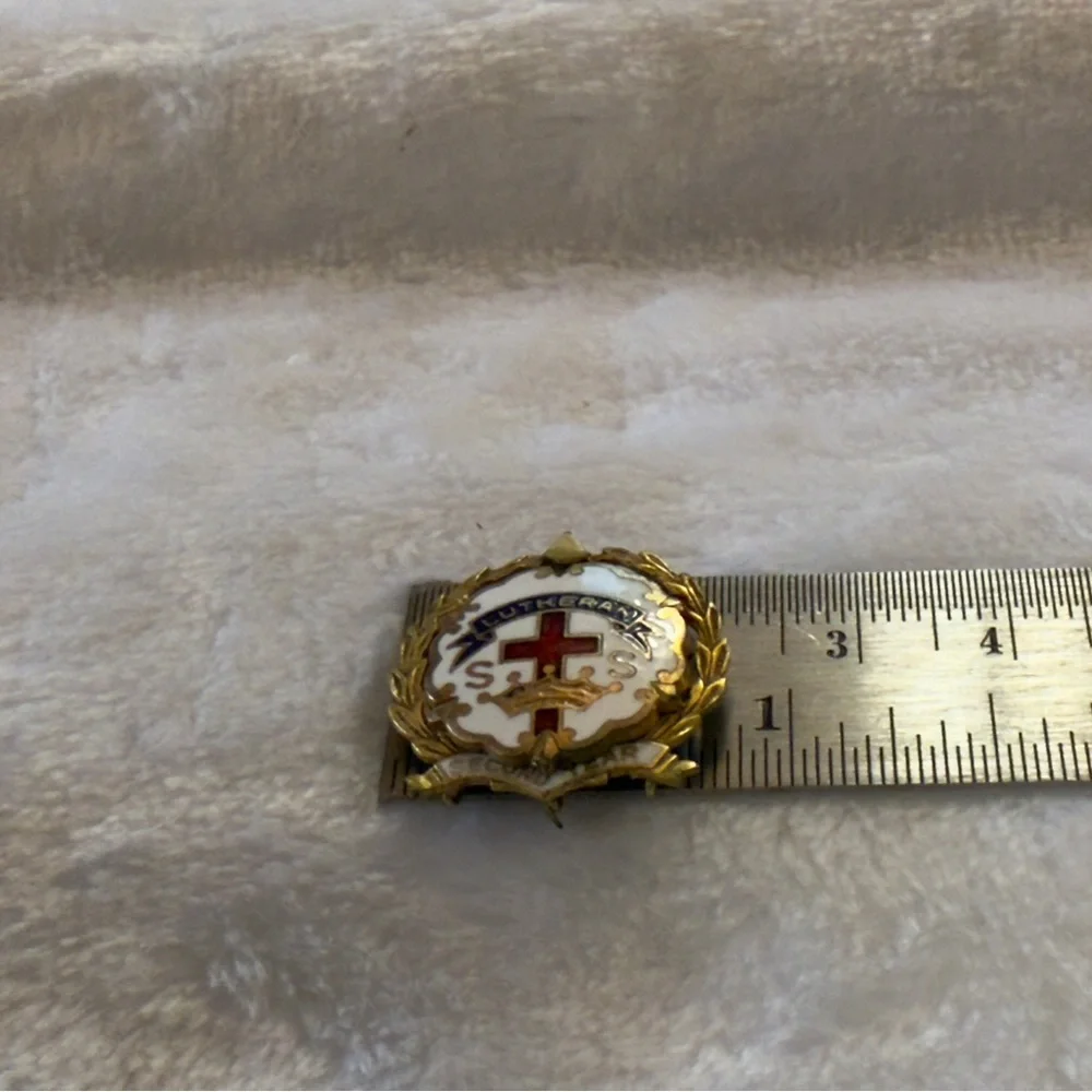 Lot of 4 Vintage Religious Accessories Terra Sancta Guild Lutheran Enamel